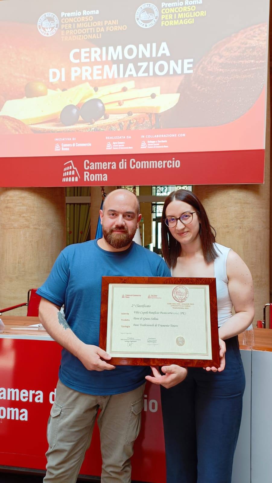 premio roma villa cupoli panificio pasticceria 2025